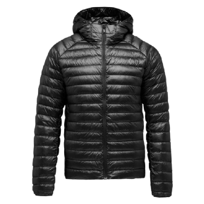 stock image of black diamond deploy down jacket