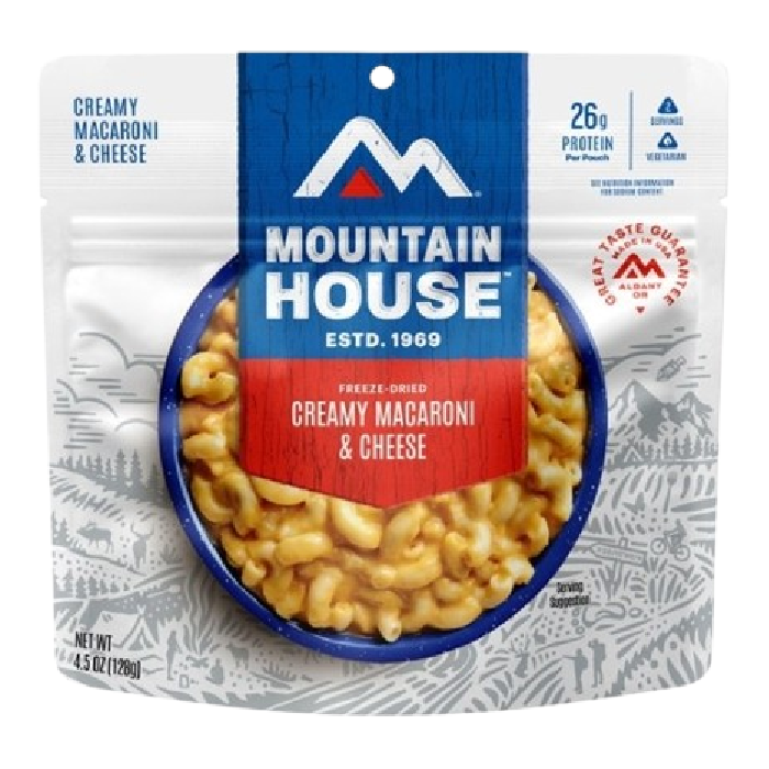 stock image of mountain house mac and cheese pouch