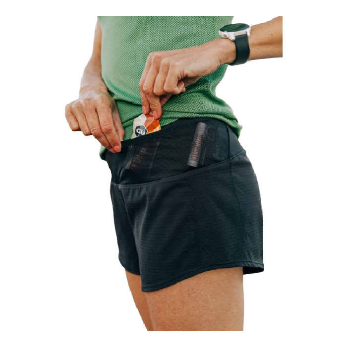 stock image of oiselle toolbelt roga shorts for women