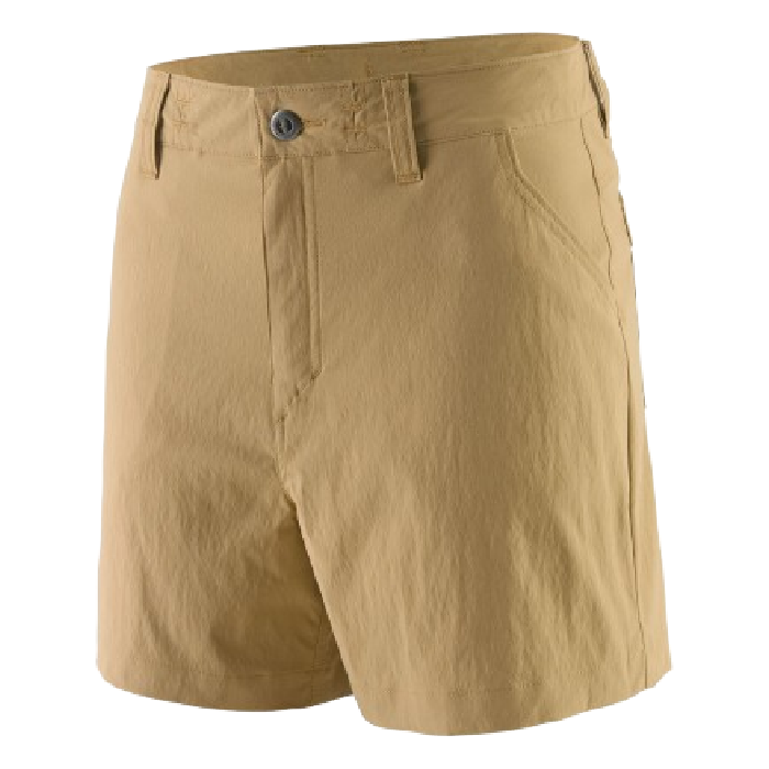 patagonia quandary women's hiking shorts stock image