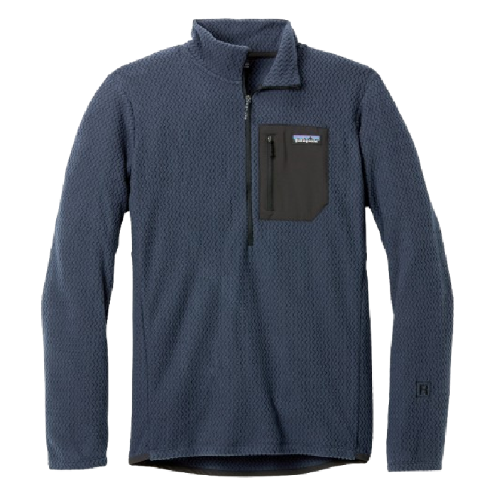 patagonia R1 half-zip stock image