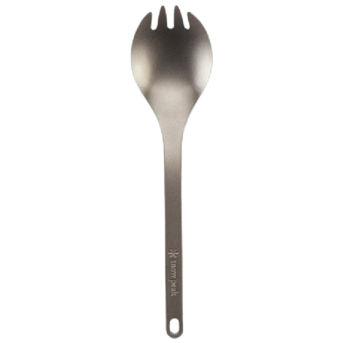 snow peak titanium spork stock image
